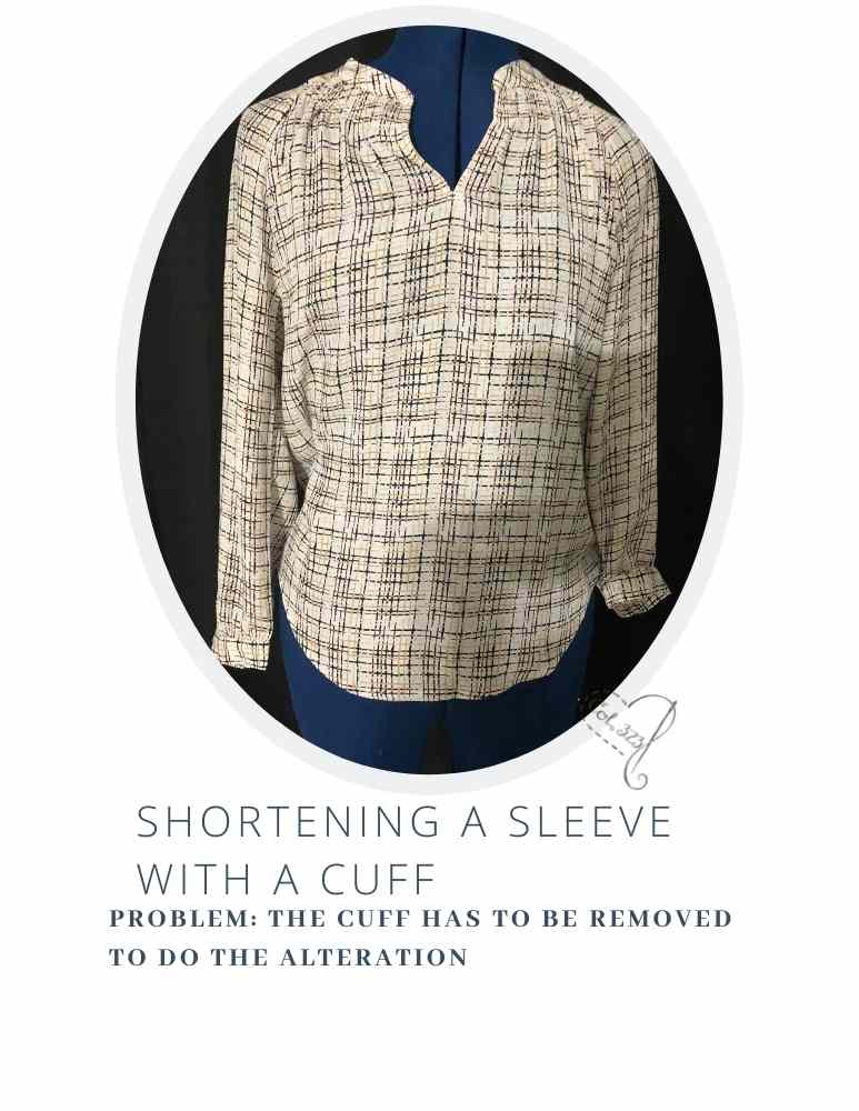 Tutorial on how to shorten a sleeve with a cuff