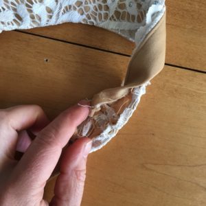 altering the straps of a prom dress