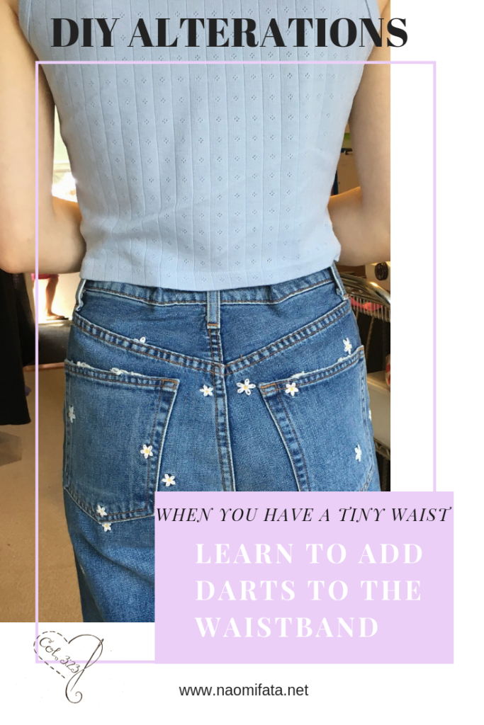 to make the waist of jeans fit - The Sustainable Sewing Coach