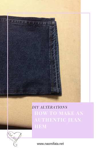 Alter you own jeans like the store and learn to make a professional jean hem when shortening jeans, use the right thread and keep the machine from jamming