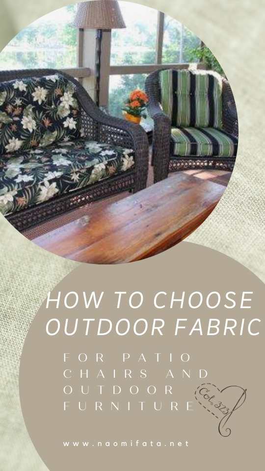 How to choose outdoor Patio Fabric