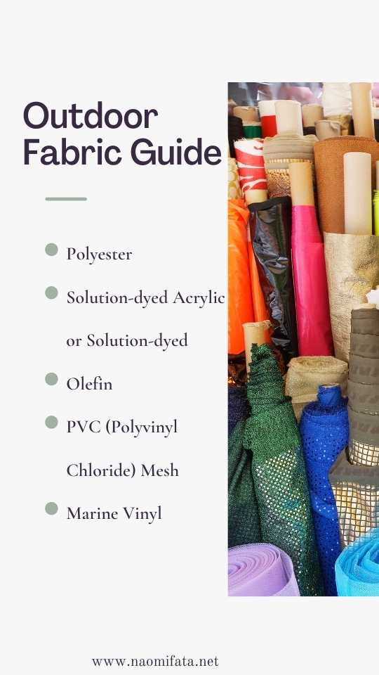 How to Choose Outdoor Fabric for the Patio - Naomi Fata