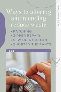 Learn how to sew to reduce waste