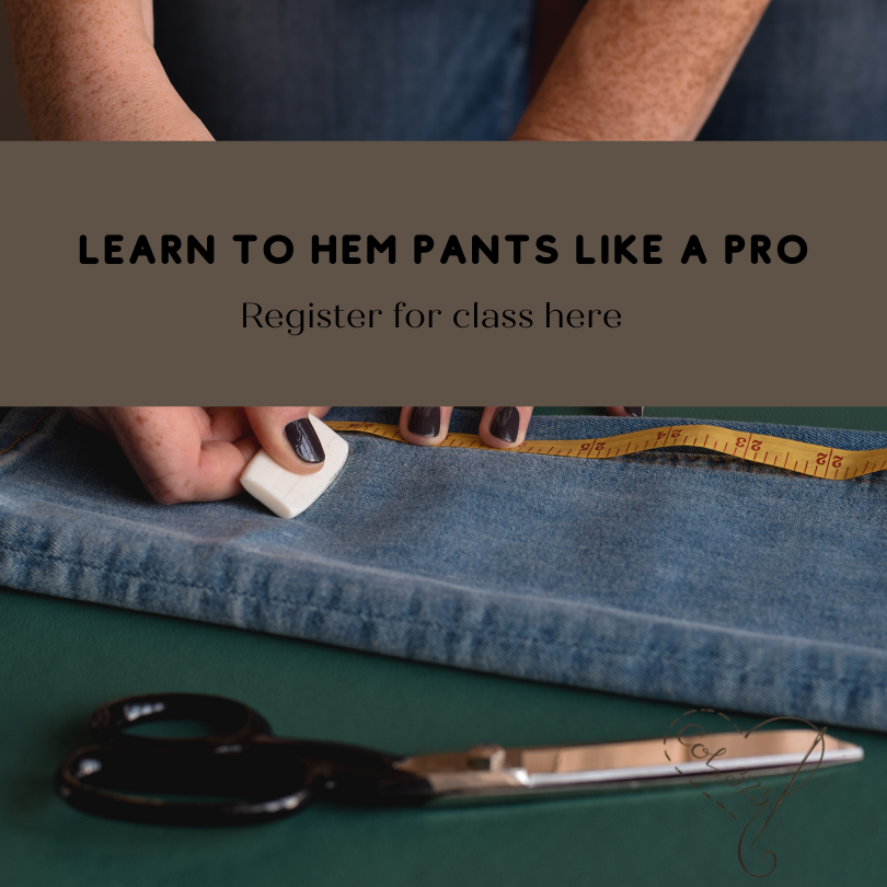 video class on how to hem pants like a pro